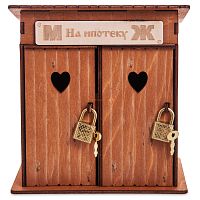 Копилка туалет 2 кабинки "На ипотеку" окрашенная во Анадыре